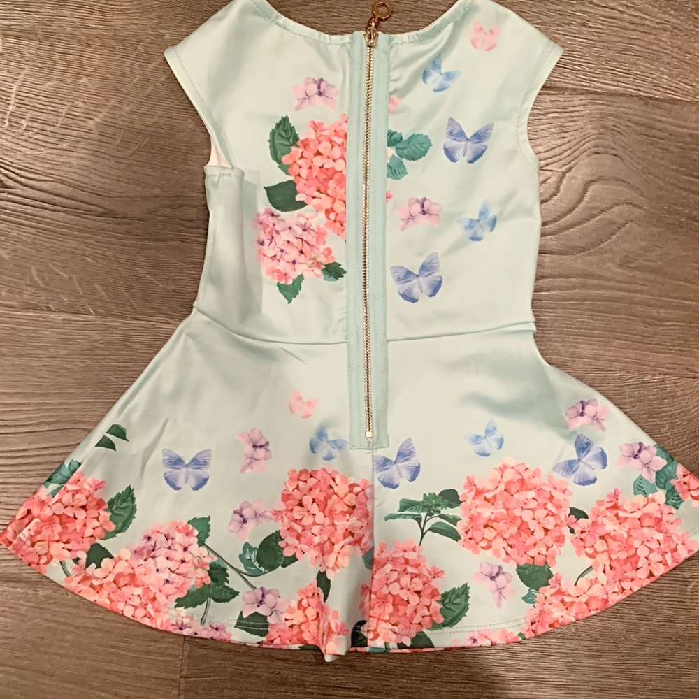 Baby Sara fit and flare crystal blue dress - Picture 3 of 4